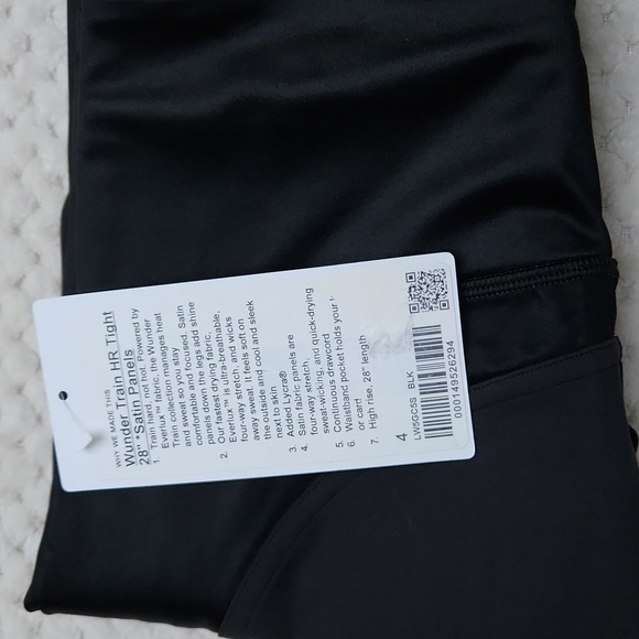 Nwt Lululemon Wunder Train HR Tight 28 *Satin Panels - Picture 10 of 10